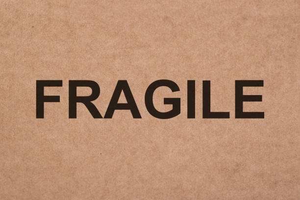 istock Fragile sign printed on cardboard 1891578348