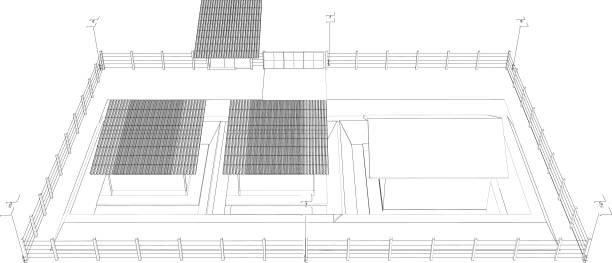 istock 3D illustration of building project 1891578887