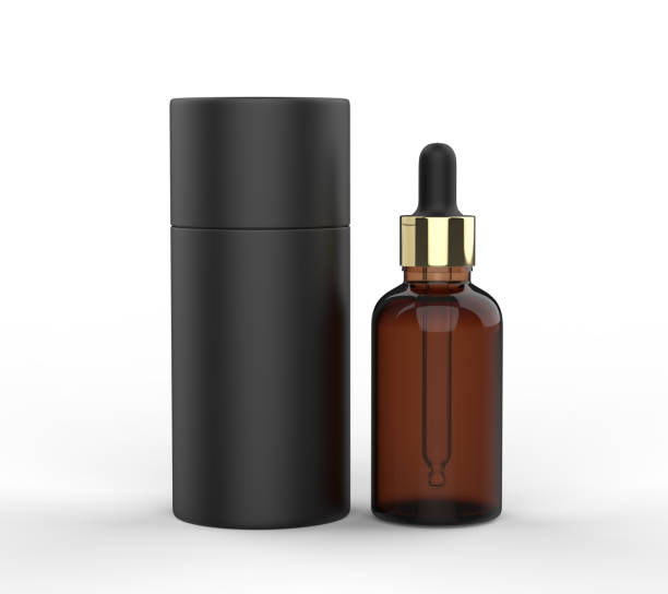 istock Blank Beard oil serum Bottle with Tube Template 1891594139