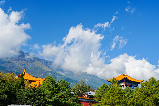 Chongsheng Temple in Dali City, Yunnan Province, China and the Three Pagodas of Chongsheng Temple in the National Cultural Heritage Protection