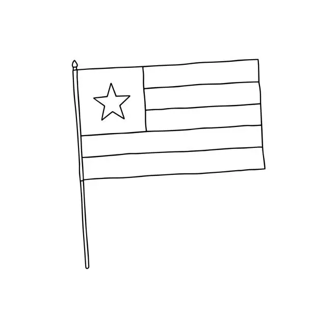 Vector illustration of Valley Forge, Tongo Flag.