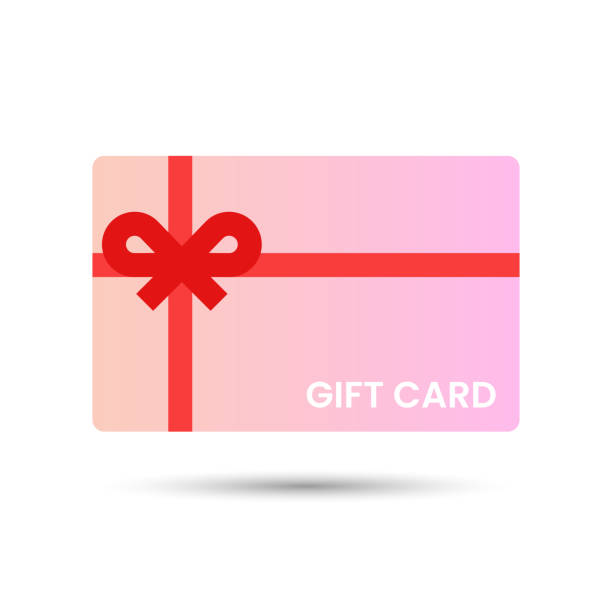 Gift Card Icon Vector Design. Scalable to any size. Vector illustration file. gift certificate stock illustrations