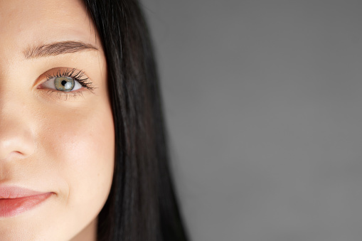 Close up portrait of a young teenager girl