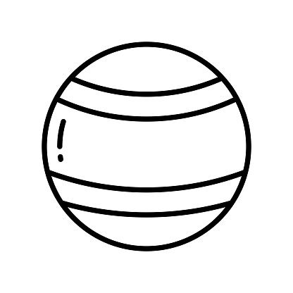 Check this amazing icon of playing ball, kids plaything vector