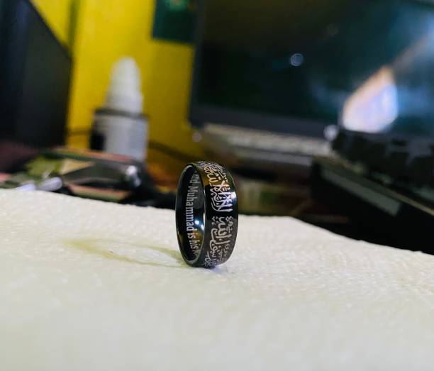 istock Close-up shot of a black ring 1891804571