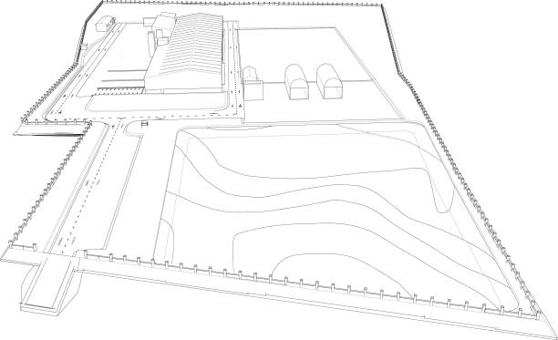 istock 3D illustration of industrial building 1891815589