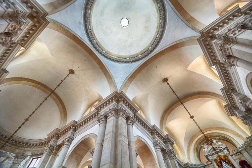Interior of San Giorgio Maggiore church in Venice, Italy