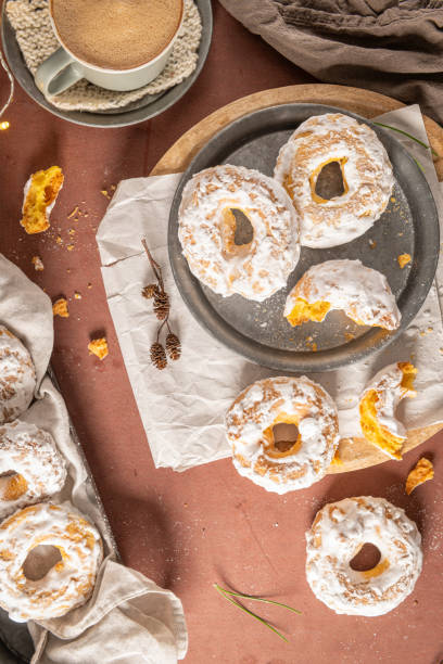 istock Portuguese sweets named argolas das Caldas - Rings from Caldas. Typical glazed cookies with sugar. Regional sweet from Caldas da Rainha, Portugal. 1891922351