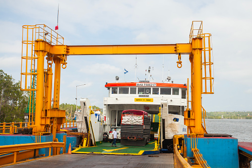 Kariangau Harbor, one of the transportation hubs from Balikpapan City, one of which is to Penajam Paser Utara, the location of the new National Capital of Indonesia, Nusantara.