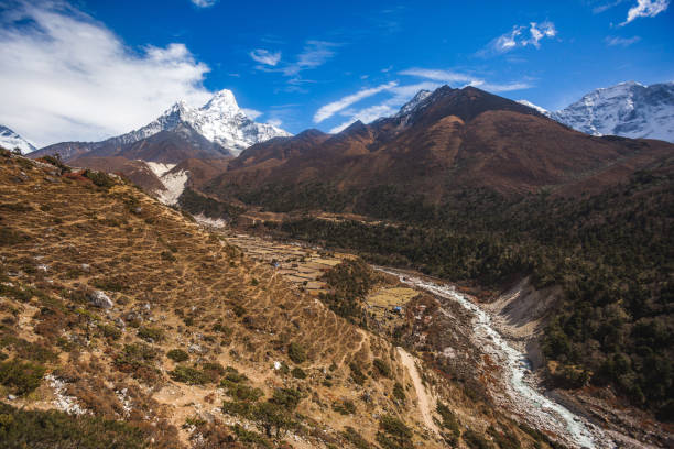 istock Bhote river and Ama Dablam mount. Nepal 1891948839