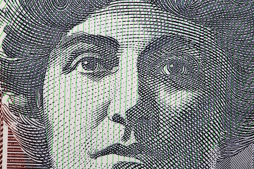 Dame Nellie Melba a closeup portrait from Australian money - Dollar