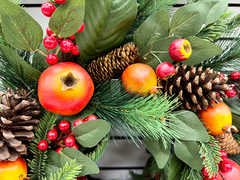 Close-up details of a Christmas Tree