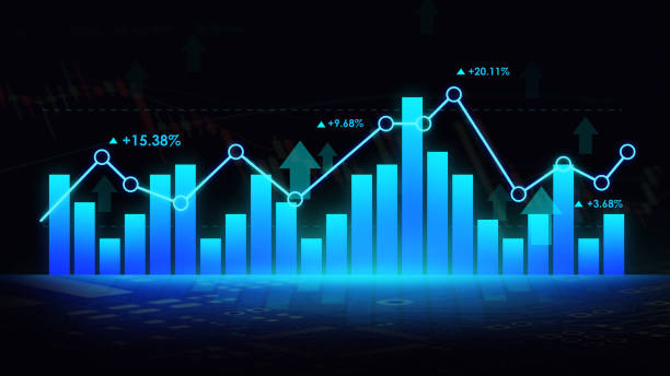 istock diagrams fnancial graph with trend line candlestick 1892011490
