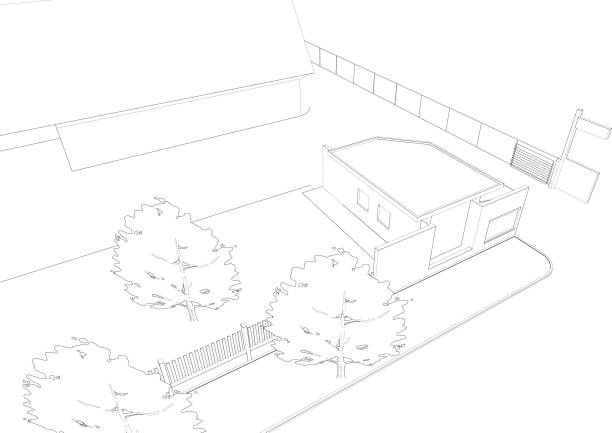 istock 3D illustration of residential project 1892048535