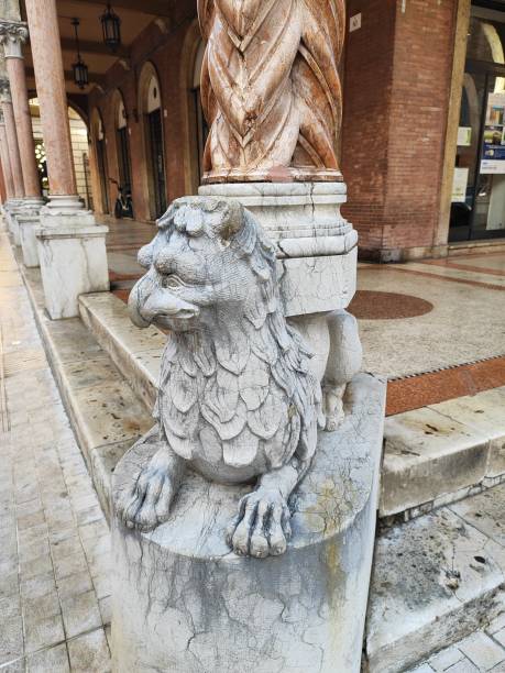 istock A griffin carved at the base of a column in Teramo 1892103698