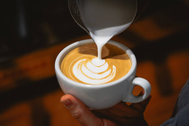 istock Barista make coffee cup latte art 1892134063