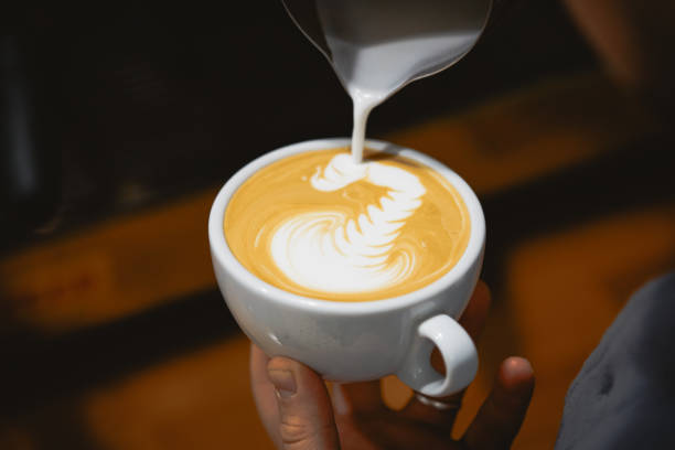 istock Barista make coffee cup latte art 1892134064