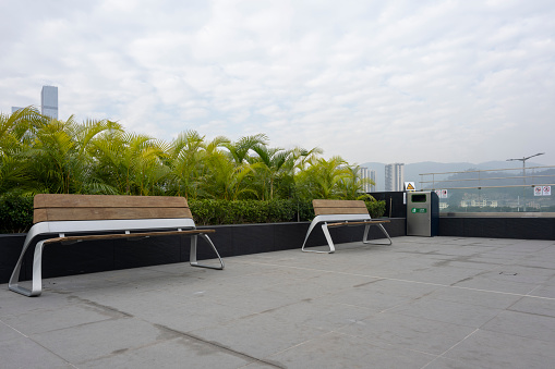 Urban rooftop garden