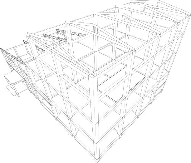istock 3D illustration of industrial building 1892192057