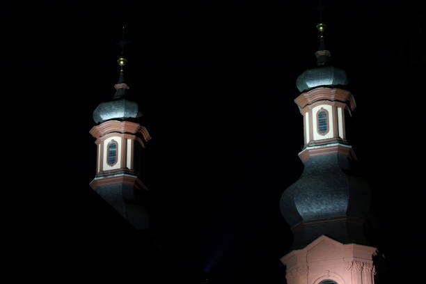 Contextual integrity: Mainz, Germany, December 28, 2023, Towers of Mainz Cathedral.