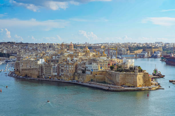 istock panorama valletta, Malta, mediterranean sea 1892251022