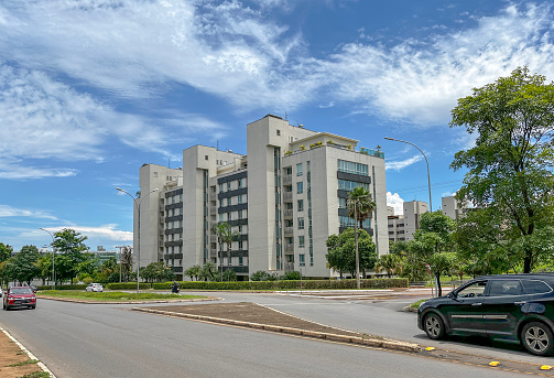 Typical Brasilia residential apartment block