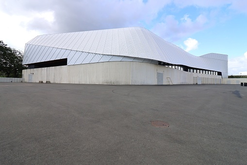 Espace Mayenne, conference center, performance hall, exhibition center, seen from the outside, city of Laval, department of Mayenne, France