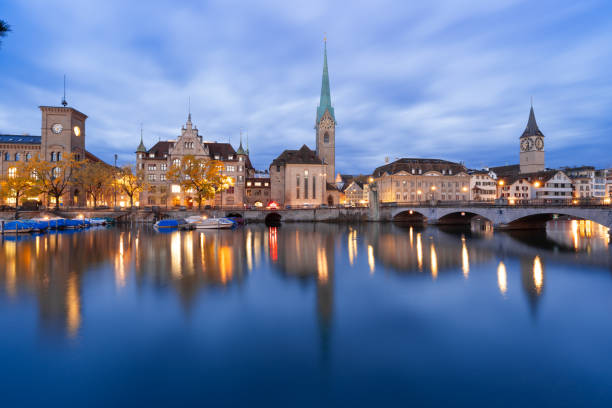 istock Zurich, Switzerland Historic Cityscape on the Limmat River 1892432541