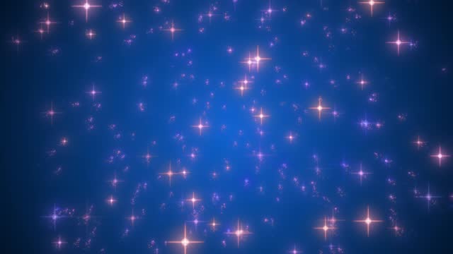 Luminous colorful stars particles stock video