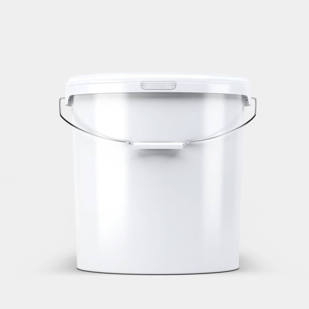 istock Plastic Paint Bucket Mockup Isolated on Background 3D Rendering 1892504213