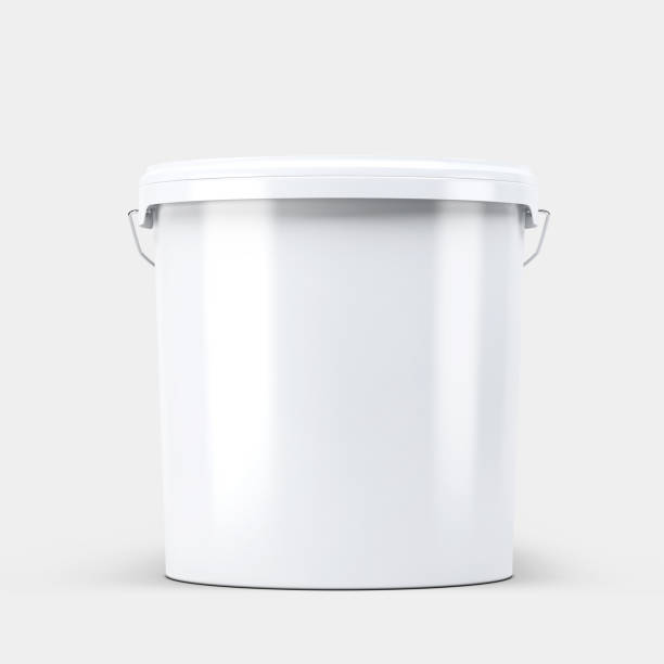 istock Plastic Paint Bucket Mockup Isolated on Background 3D Rendering 1892504720