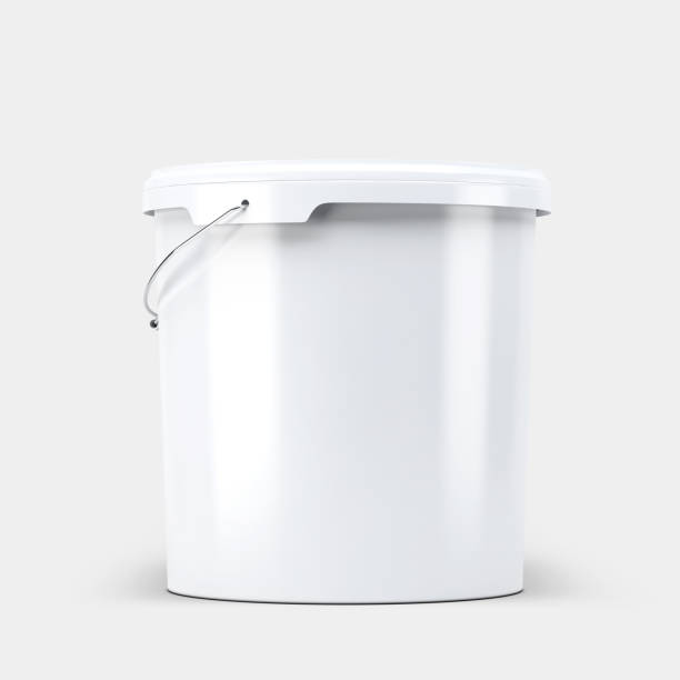 istock Plastic Paint Bucket Mockup Isolated on Background 3D Rendering 1892504722