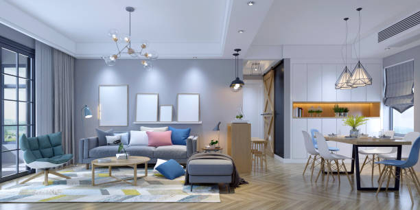 istock 3d render of loft apartment interior 1892524017