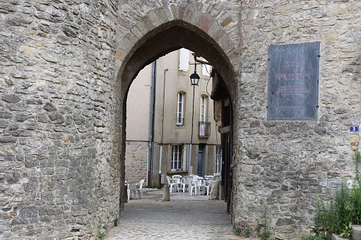 Old Ccity gate, city of Laval, department of Mayenne, France