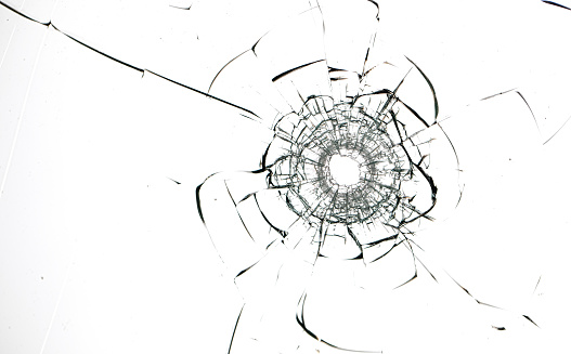 Visual Poetry: The Captivating Story of a Bullet's Encounter with Fragile Transparency