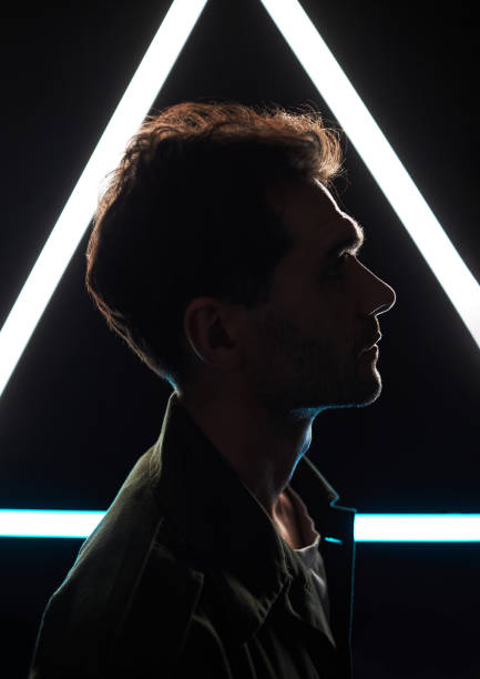 istock Face Profile of Man in Studio 1892779068