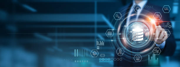 istock The power of big data is a visionary Businessman pointing icon with innovative utilization of analytics and strategies for sustainable development in the ever-evolving landscape of the global network. 1892806761