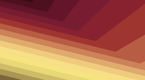 Abstract background with inclined stripes in gradations of brownish red and sandy yellow. Vector pattern with color transition