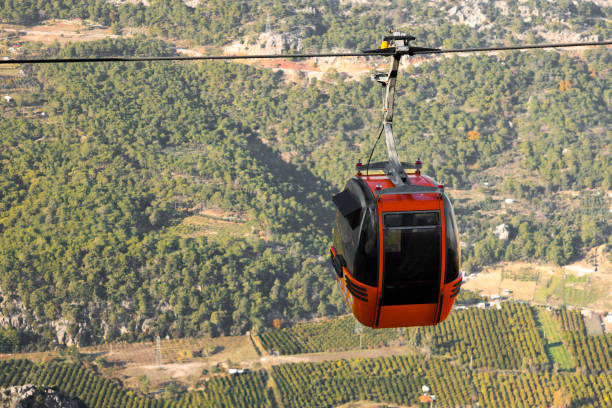 Accessing the mountain is easy with the use of a cable car