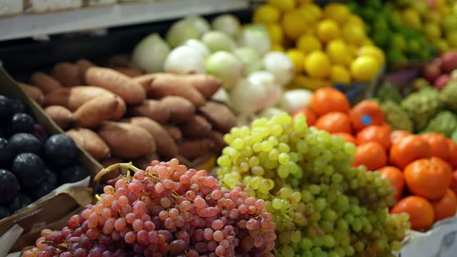 Variety Of Fruits For Sale At Al-Mubarakiya Bazaar In Kuwait City