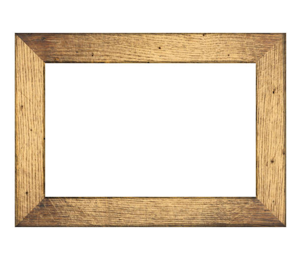istock Old brown wooden frame for paintings and photos 1893187046