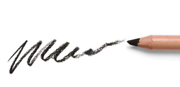 istock Black pastel pencil and scribble isolated on white. Drawing supply 1893244830