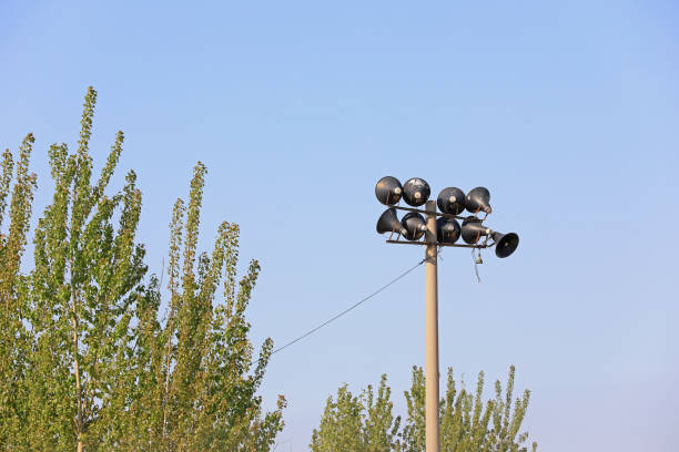 Loudspeakers, rural communication facilities in North China