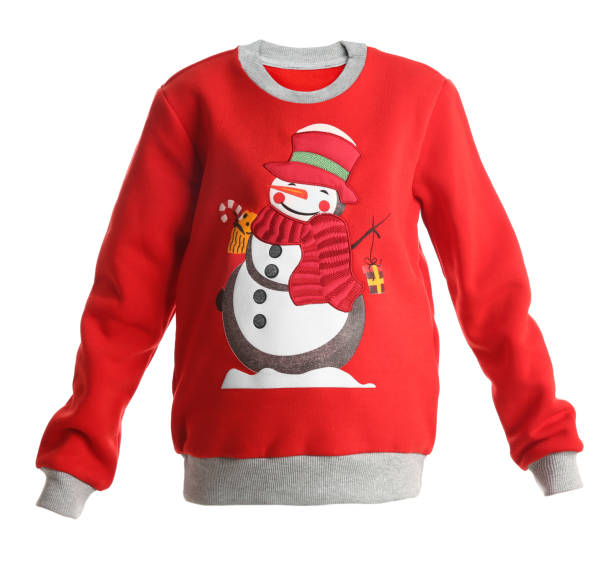 istock Christmas sweater with snowman isolated on white 1893359956