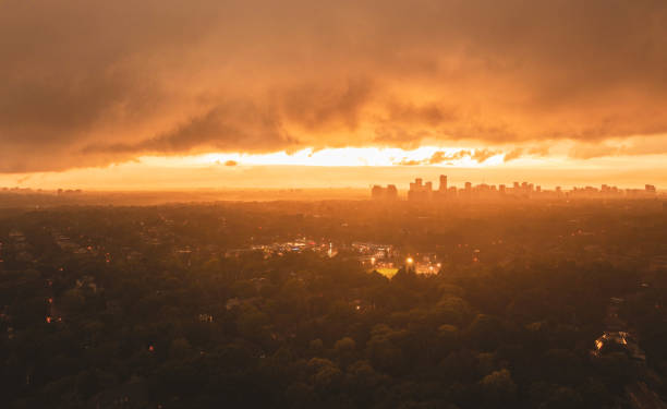 istock Sunset over downtown North York, Toronto, Canada 1893470775