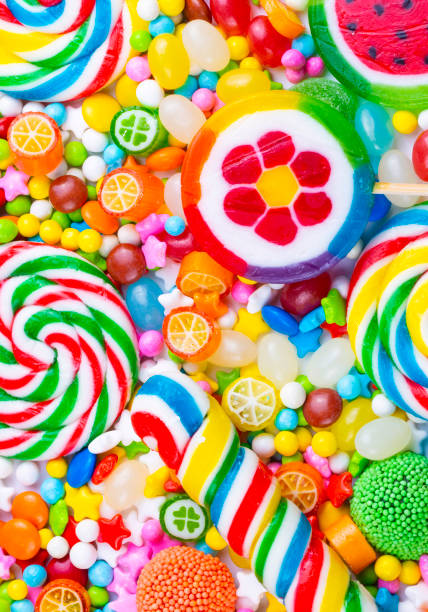 istock Colorful candies on the white background 1893483877