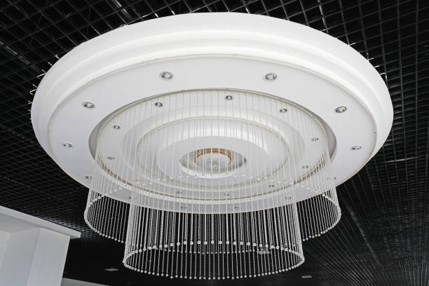 istock Giant luxury glass chandeliers on the ceiling 1893488193