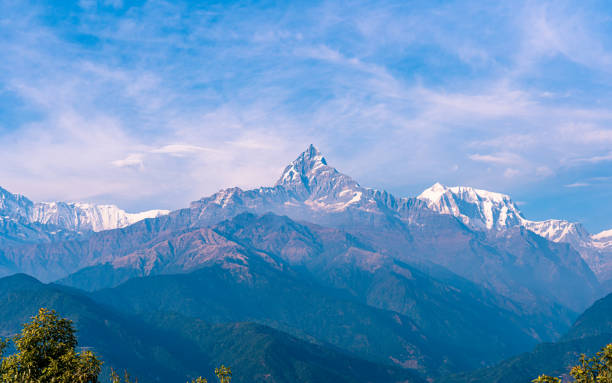 istock Landscape evening view of Mount Machhapuchhre range 1893554220