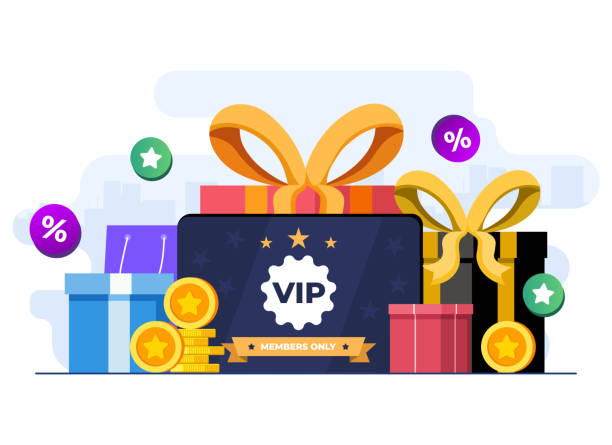 Online loyalty program bonus card concept flat illustration vector template, Earn points and gold coins, Bonus cashback income, Reward points Flat-style vector illustration of Online loyalty program bonus card concept, Earn points and gold coins, Bonus cashback income, Reward points concept for website banner, online advertisement, marketing material, business presentation, poster, landing page, and infographic loyalty card stock illustrations