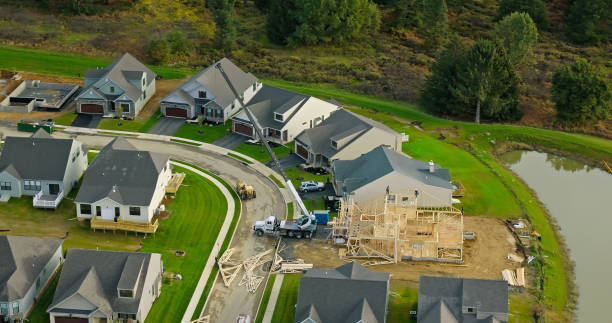 istock House Under Construction in Emmaus, Pennsylvania on Overcast Day 1893669817